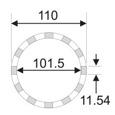 Съемник гайки задней оси 3/4” DR 101.5мм 12PT (MERCEDES) JTC