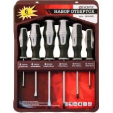 SDS06BH Набор отверток стержневых с крепежной планкой, 6 предметов