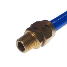 Шланг компрессора 8х12мм 15м спиральный с резьбовыми наконечниками 1/4