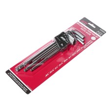 Набор ключей шестигранных 1/16-3/8" удлиненных с шаром 9 предметов JTC