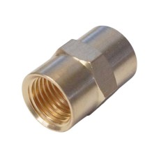 WDK-214FB Адаптер, резьба 1/4"-1/4" PT,  F-F (внутренний), латунь